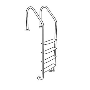 Leiter weit 3 Stufen