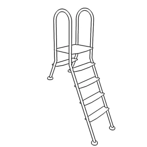 Hochbeckenleiter   1 x 1 u. 1 x 5 Stufen