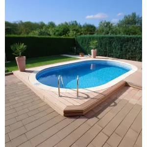 Ovalbecken-Set frei konfigurierbar - Tiefe 150 cm 320 x...