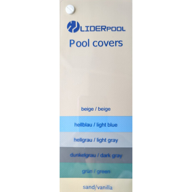 Sicherheitsabdeckung Segment von Liderpool 600 x 300 cm hellgrau