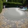 Aufblasbare Abdeckung - achtform - 625cm x 360cm in Grau RAL7038