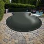 Aufblasbare Abdeckung - achtform - 625cm x 360cm in Grau RAL7038