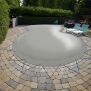 Aufblasbare Abdeckung - achtform - 770cm x 500cm in Blau RAL5002