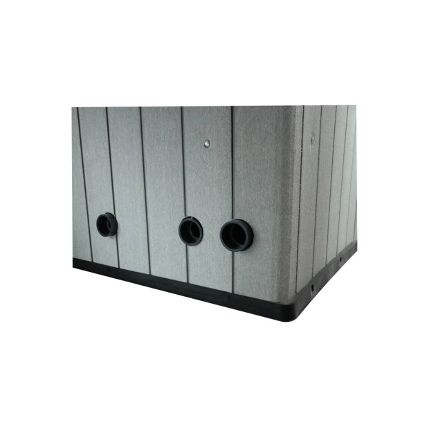 Trend Pool Technikbox | ohne Dosieranlage | Filter Trend Side Ø 500 mm | ProPump 7 | Holzoptik in Grau