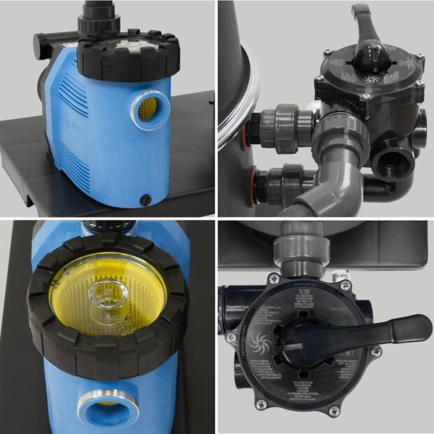 Sandfilteranlage Astralpool Bilbao Ø 0500 mm mit Speck-Pumpe | Filterpalette