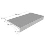 Ceramica Firenze - 60 x 29,5 cm - Rechteck - Beckenrandsteine aus keramischen Feinsteinzeug