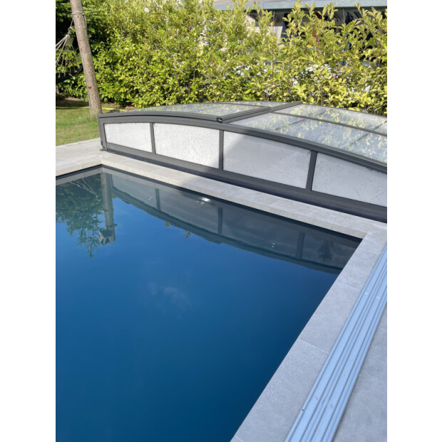 Ceramica - 100 x 100 cm - Rechteck - Beckenrandsteine aus keramischen Feinsteinzeug 400 x 800 cm Nordic Silver Grey
