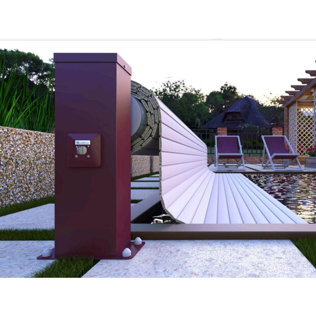 Rollladen Steel - Stabilität für große Becken 800 x 400 cm