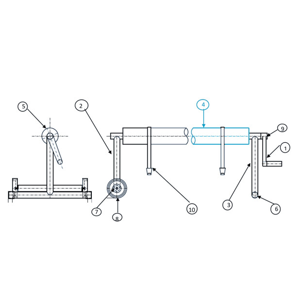 Teleskop 2,6 - 4,3 (5 komplette) Rohr