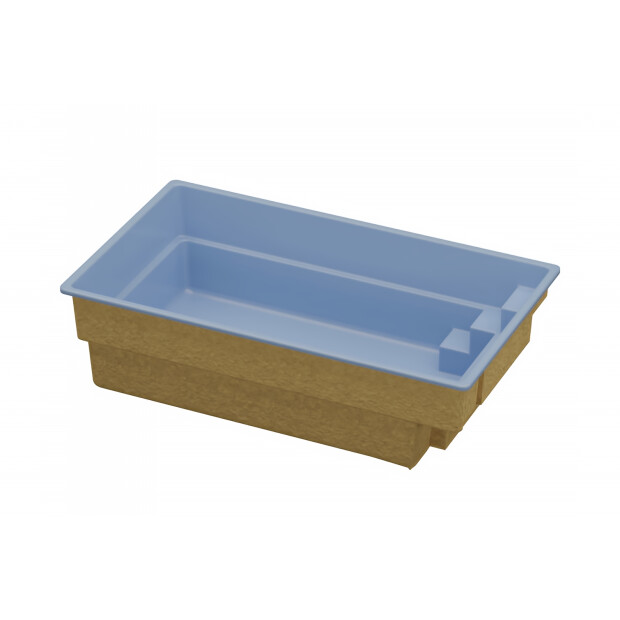 Ariel 420 GFK-Polyester (GFK) Pool - Komplett-Set inkl. Montage