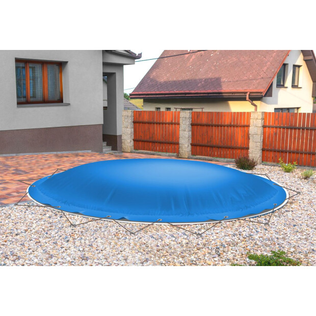 Aufblasbare Abdeckung - Rund verschiedene Farben und Größen 200 cm-Blau RAL5015
