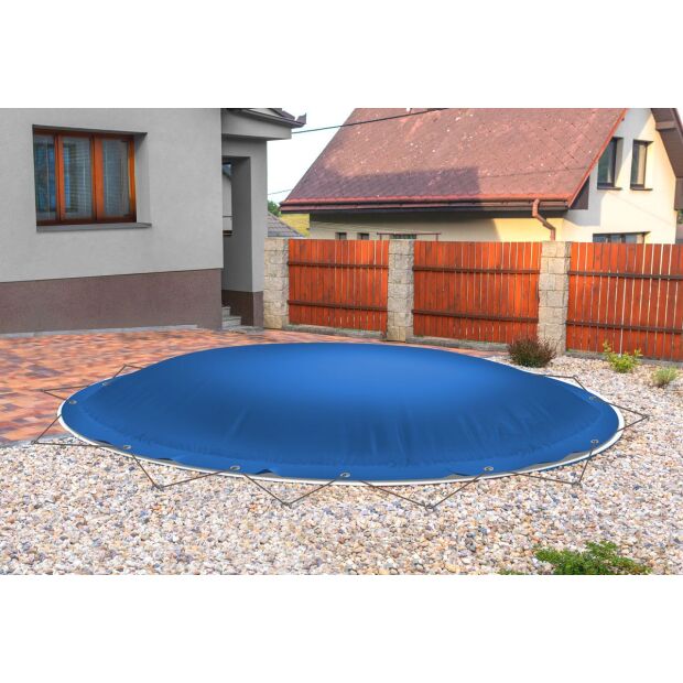 Aufblasbare Abdeckung - Rund verschiedene Farben und Größen 420 cm-Blau RAL5002