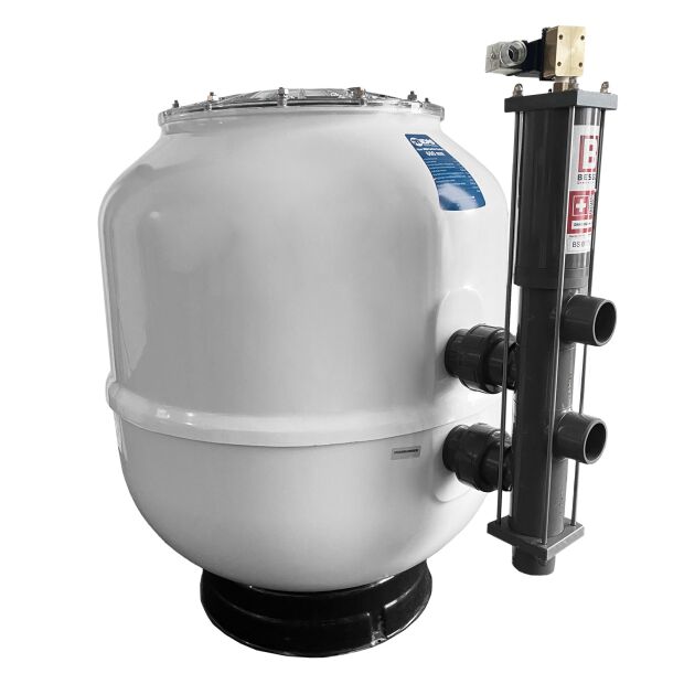 MIDA.Carbon Premium GFK Filterbehälter D600 mm inklusive 6-Wege-Ventil 1 ½"