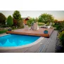 Pooldeck verschiebbare Terrasse - Längs verschiebbar