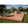 Pooldeck verschiebbare Terrasse - Längs verschiebbar