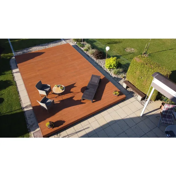 Pooldeck verschiebbare Terrasse - Querverschiebbar