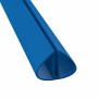 Bodenschienenpaket- Rund, Blau inkl. Profilverbinder 420 cm