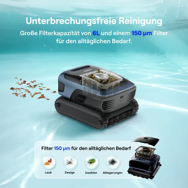 Beatbot Akku-Poolroboter Sora P7 | inkl. Poolskimmer Funktion