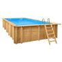 Holzpool Interline Basis Set Bali Rechteck - Becken, Folie, Filter und Leiter