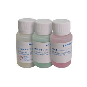 Pufferlösungen im SET je 50 ml pH 4, 7 und Redox 475 mV