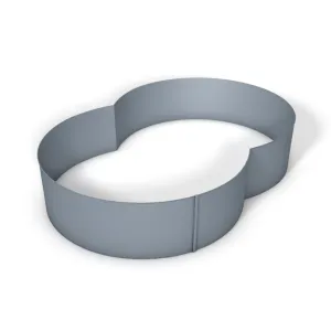 Pool Stahlmantel Achtform - Tiefe 150 cm