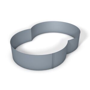 Pool Stahlmantel Achtform - Tiefe 150 cm 625 x 360 cm...
