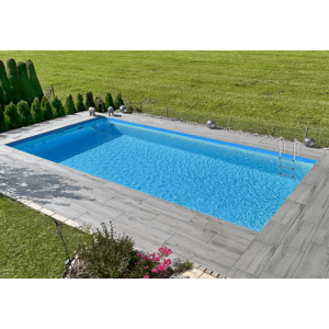 Poolfolie rechteck 5,00 x 3,00 x 1,5 m grau mit Keilbiese P3