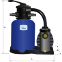Sandfilteranlage Bali - Aqua Plus Pumpe mit Timer