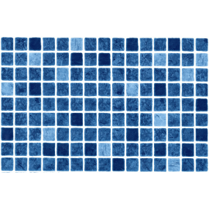 Poolfolie Sonderanfertigung - mosaik-blau