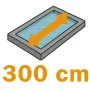 300 cm