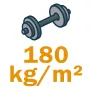 180 kg/m&sup2;