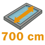 700 cm