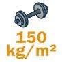 150 kg/m&sup2;