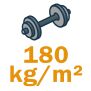 180 kg/m&sup2;